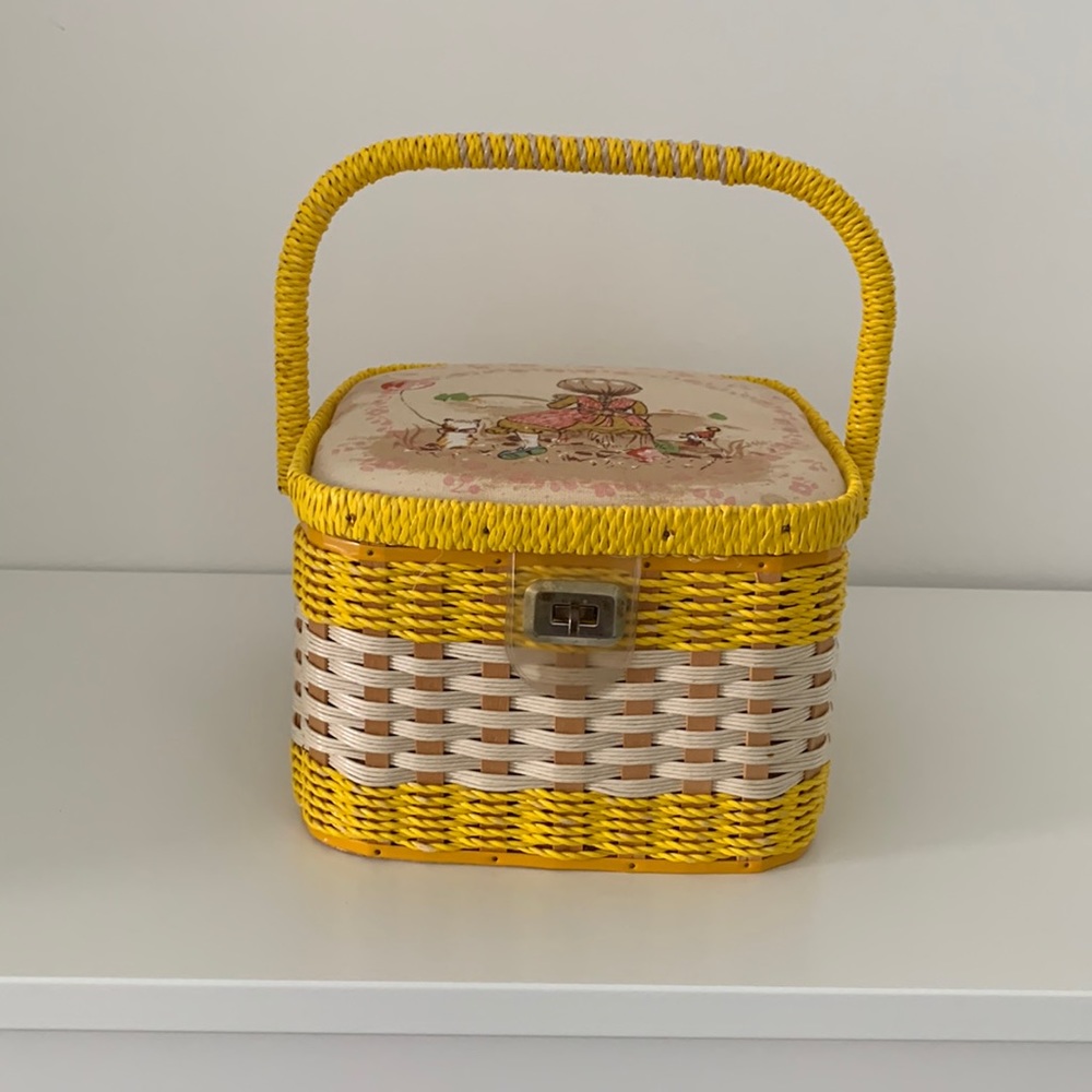 Child’s Vintage Sewing Basket